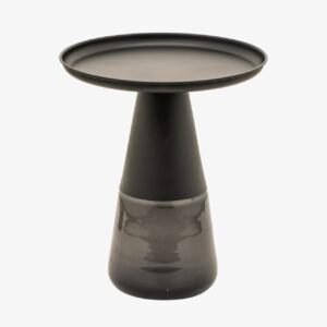 Betsy Glass Side Table, Black