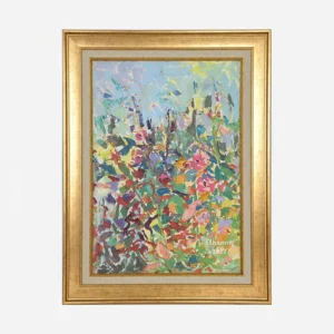 Floral Impressions Portrait Hand-Painted by Ilham Chahine
